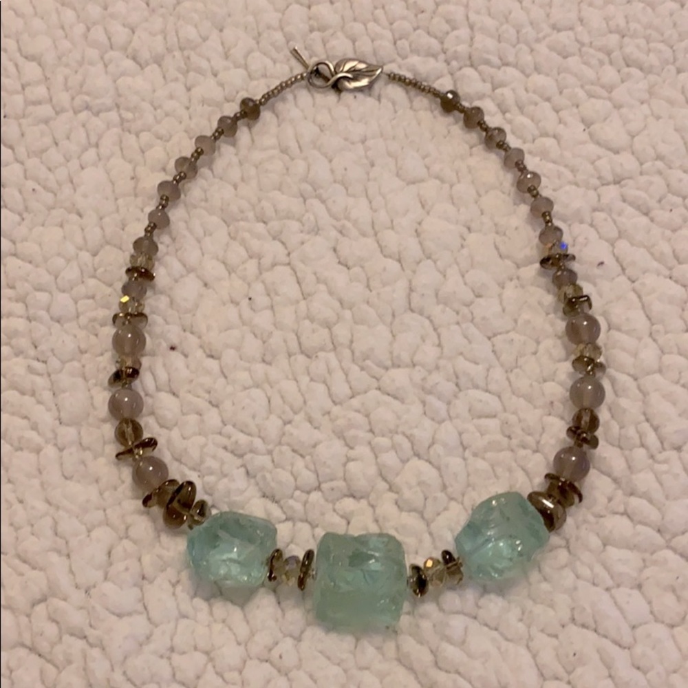 Stone and beaded necklace!